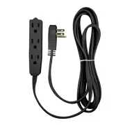 Flat Multiple Outlet Extension Cord 15 Ft for Indoor Use by Bindmaster- UL-Li...