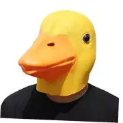 - Yellow Duck Mask - Halloween Latex Animal Full Head Mask