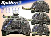 SPITFIRE COCKPIT instrument panel CDkit