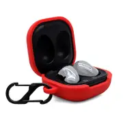 For Samsung Galaxy Buds Live / Galaxy Buds Pro Case, Anti-fall Silicone Storage Box, Hook, Red