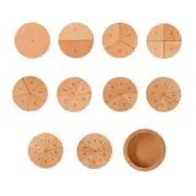 The Freckled Frog Learning Fractions A Maths Puzzle 56 Wooden Pieces Age 3+ New