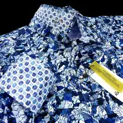 Robert Graham Geometric Paisley Camo Puzzle Pieces Masterpiece Shirt Large $238