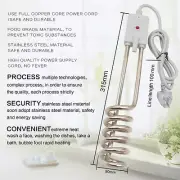 2x Stainless Travel Hot Water System Electric Immersion Water Heater Portable