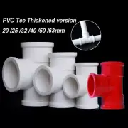 Tee Joint / T-tube Thickened PVC Water Supply Pipe Plastic Pipe 20mm-63mm