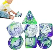 Family Tabletop Game Dice | Interactive Playing Dice Desk Toys - 7X Polyhedral Dice Family Game Dice, Small Dice Board Games Dice for Party, Gathering, Game