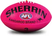 SHERRIN AFL KB Synthetic Supergrip Football Pink