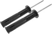 SUPVOX 2PCS Spring Loaded Ground Stakes for Soccer Flags Durable Flagpole Installation Tools Weatherproof Soccer Training Equipment Secure Corner Flag Holders for All Conditions