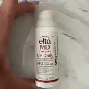 Elta Skincare UV Daily Broad Spectrum SPF 40 Face Sunscreen-1.7oz .NO BOX