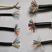 PU Spring Shielded Cable 2 6 8 10 core 20 AWG tensile 1 2 3 4 5 6 7 8 9 10 11 12 13 14 15 Meters Spiral Telescopic Wire(Stretch 7 Meter,10 core 20 AWG)