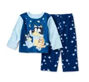 Bluey, Bingo and Bandit Bedtime Stories Toddler Boys Fleece Pajama Set