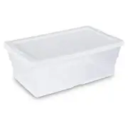 Sterilite Storage Box 13.5 X 8.3 X 4.8, 6 Qt. Clear - Pack of 2