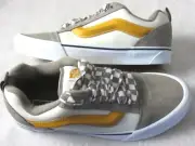 Vans Men's Knu Skool Mega Checkerboard Grey Marshmallow Skate Shoes size 10 NIB