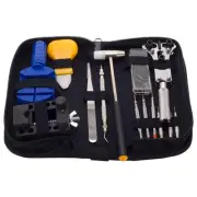13-Piece Watch Repair Tool Kit Case Opener Spring Bar Band Pin Link Remover S...