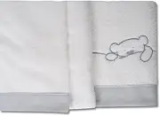Cot Bed Bedding Winter Coral Extra Soft Cot Bed 50 x 80 cm Ideal for Winter (Flat Sheet + Duvet Cover + Pillowcase) (Sweet Bear)