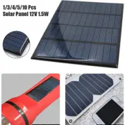 1/3/4/5/10 Pcs 1.5W 12V Solar Panel Board Small Cell DIY Module Battery Charger