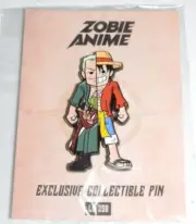 Zobie Anime Exclusive 2" Enamel Pin - One Piece Split Luffy & Zoro Pin Limited