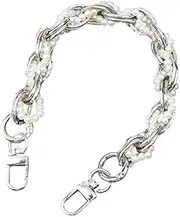 Purse Strap 32cm Short Handbag Strap Exquisite Gold Silver Chain Decoration Chain Lanyard Detachable Hand Chain with Buckle Straps