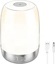 Sunrise Alarm Clock - Adjutsable Safe White Sunrise Alarm Clock Light Verstaile Wake Up Night Light Low Noise Dimmable Sun Light Lamp Kit for Your Bedroom