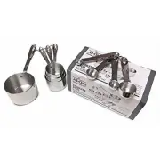 All-Clad Stainless Steel 8pc Measuring Cup & Spoon Set New In Box
