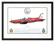 Australian Pilatus PC-21, A54-019, Roulettes, RAAF Framed Aircraft Profile Print
