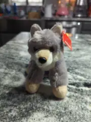 Aurora Wolf Plush Grey Tan White Dog Husky Stuffed Animal Realistic Soft Plush