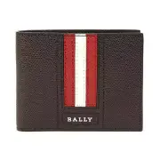 Genuine Bally Three-stripe Metal Logo Men's Bifold Wallet TEVYE F241