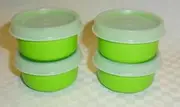 [Tupperware] Classic SMIDGETS 1oz Personal Bowl SET Condiments Candy Dips NEW Lime