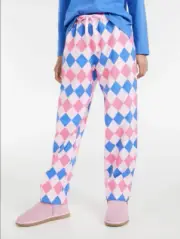 NEW PETER ALEXANDER WOMENS ARGYLE COTTON FLANNELETTE PANTS MEDIUM M RRP$69.95