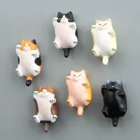 在飛比找蝦皮購物優惠-樹脂擺件微景觀溫暖系列日本萌肥貓咪卡通立體磁扣冰箱貼吸磁貼手