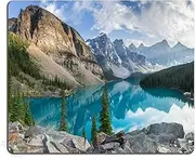 Pingpi Mousepad Mountains Mousepad Rocky Mountains Mouse Mat Nature Mouse Pad Office Mousemat Rectangular Mousemat Print Mousepad