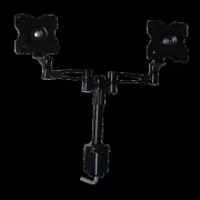 Two-Screen 10-25" Desk Monitor TV Plasma LED LCD Work Mount
