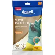 2-Pairs Vileda Ansell Super Rubber Gloves- Small, Medium Or Large