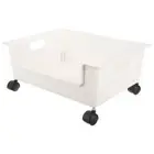 Bookcase with Pulley under Desk Bin on Wheels Shelf for Kids Rack Student