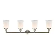 Innovations 181 Canton 4 Light Bath, BS Nickel/Matte White - 215-SN-G181