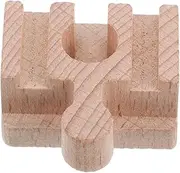 Wooden Train Track Connectors Short Straight Rail Montessori Toys Imaginative Play Toys
