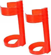 Mikinona 2pcs Car Fire Extinguisher Hanger Boat Fire Extinguisher Mount Wall Mount for Fire Extinguisher Kitchen Fire Extinguisher Fire Extinguisher Bracket Fire Extinguishers Plastic Red