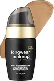 FEESHOW 30ml Full Coverage Liquid Foundation for Women 24H Wear Oil Free Non Comedogenic Waterproof Sweat Proof Blendable Natural Finish Makeup Type 7 One Size