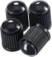FELTECHELECTR 25pcs Durable Plastic Tire Stem Caps Dust Covers for Bikes Cars Trucks Motorcycles Black Extend Tire Leakage Dirt Damage