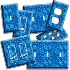 BLUE TROPICAL OCEAN LIFE SEA CREATURES LIGHT SWITCH OUTLET WALL PLATE ROOM DECOR