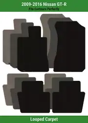 Lloyd Classic Loop Front & Rear Row Carpet Mats for 2009-2016 Nissan GT-R (for: Nissan)