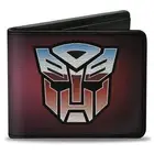 Hasbro Wallet, Bifold, Transformers Autobot and Decepticon Fade Shields Reds ...