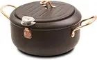 Japanese Tempura Deep Fryer Pot 3.5L- Fahrenheit Thermometer, Temperature Resist