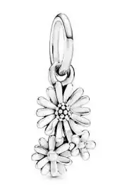 New 100% Genuine Authentic Pandora Daisy Flower Bouquet Dangle Charm 798819C00