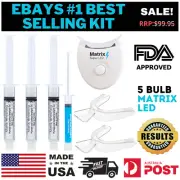 TEETH WHITENING KIT DENTIST STRENGTH WHITE SMILE MATRIX SUPER LED SYSTEM