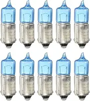 10Pcs BAX9S H6W Car Auto Xenon Sidelight Bulbs White 5000K Turn Signal Lamp Bulbs Car Light Source DC12V