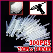 300PCS 7MM Clear White Glue Sticks Hot Melt for Arts Craft DIY Kit Set mini
