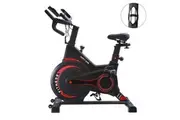 Kangaroo Fitness Magnetic Friction Spin Bike (Black Red) - 150kg Weight Limit