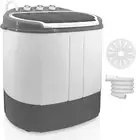 Compact Home Washer & Dryer, 2 in 1 Portable Mini Washing Machine, Twin Tubs, 11