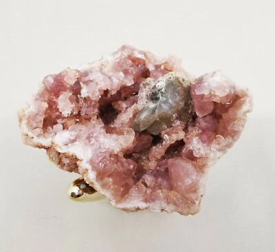 PINK AMETHYST - AUTHENTIC GEODE NATURAL CRYSTAL MINERAL ARGENTINA -97g