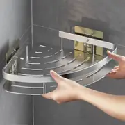 Bathroom Shelves Corner Shower Shelf Shampoo Storage Rack Holders Shower Storage Rack Holder silver